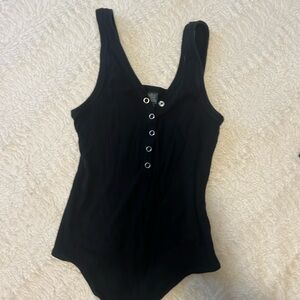Tank top onesie with buttons at top